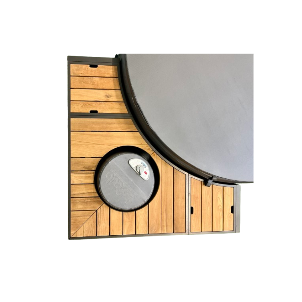 Angolare Alluminio/Teak